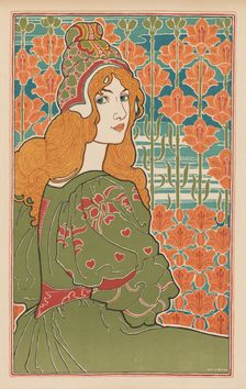 LEstampe Moderne: Jane, 1898. Creator: Louis Rhead (American, 1857-1926); Printed by F. Champenois, Paris ; L'Estampe Moderne