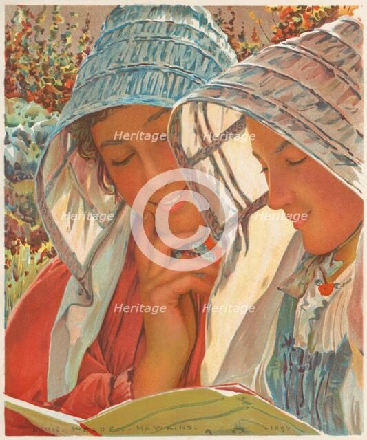 LEstampe Moderne: Liseuses. Creator: Louis Welden Hawkins (French, 1849-1910); Imprimerie Champenois.