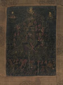 Lha Mo Riding on a Donkey, 18th century. Creator: Unknown