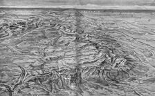 L'Heure de la Roumanie; La frontiere roumaine des Carpathes et des Alpes de Transylvanie 1916. Creator: Julietta