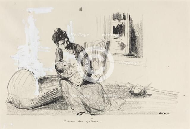 L'heure des gothas, c. 1914/1919. Creator: Jean Louis Forain.