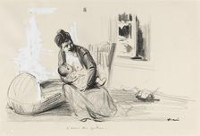 L'heure des gothas, c. 1914/1919. Creator: Jean Louis Forain