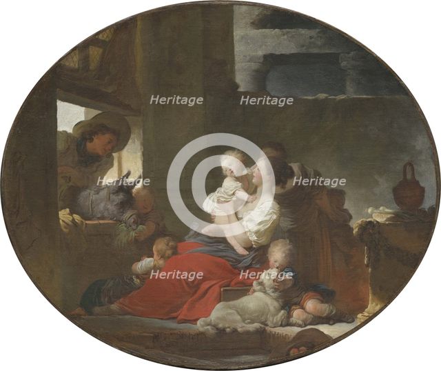L'heureuse fécondité (Happy fertility), 1770s. Creator: Fragonard, Jean Honoré (1732-1806).