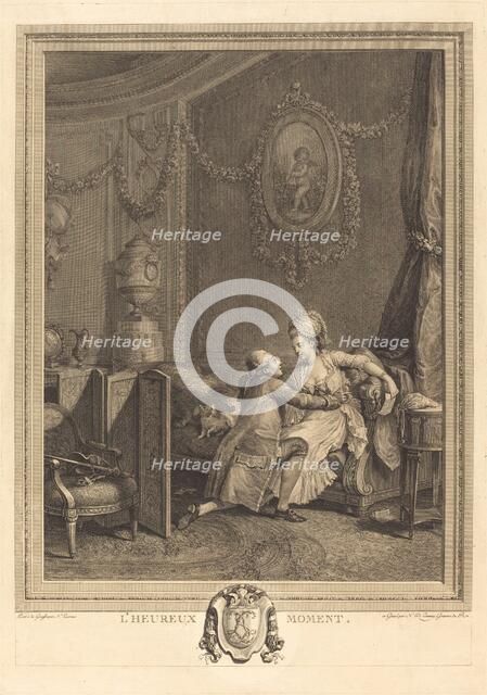 L'heureux moment, 1777. Creator: Nicolas Delaunay.