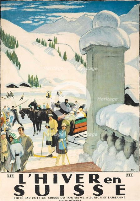 L'Hiver en Suisse, 1921.