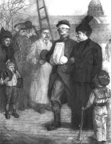 'L'Hommage aux Braves; La promenade du blesse 1914. Creator: Lucien Jonas