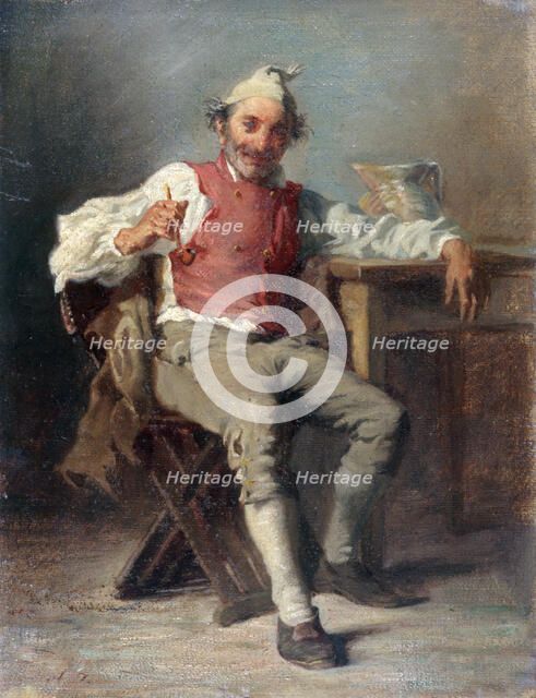 L'homme à la pipe, mid-late 19th century.  Creator: Auguste Dutuit.