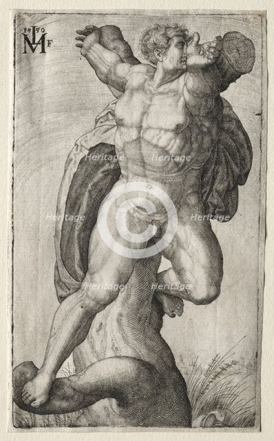 LHomme Crucific, 1550. Creator: Melchior Lorck (Danish, 1526/27-aft 1588).