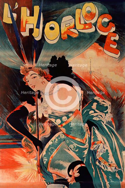 L'Horloge, 1900. Creator: Feure, Georges de  .