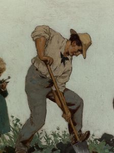 L'horticulture : Esquisse pour l'école de la rue Château-Landon, 10ème arrondissement..., c.1881. Creator: Jules Didier