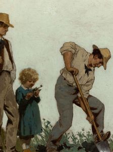 L'horticulture : Esquisse pour l'école de la rue Château-Landon, 10ème arrondissement..., c.1881. Creator: Jules Didier