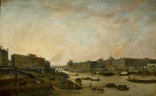 L'Hôtel de la Monnaie et le Louvre, vus du Pont-Neuf, c. 1800. Creator: Demachy, Pierre-Antoine (1723-1807)
