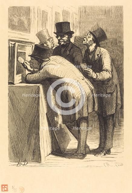 L'Hotel des ventes: L'Amateur, 1863. Creator: Charles Maurand.