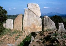 Li Lolghi (Giants grave), Nuragic funerary monument near Arzachena, Sardinia, Italy (1998). Creator: LTL