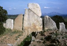 Li Lolghi (Giants grave), Nuragic funerary monument near Arzachena, Sardinia, Italy (1998). Creator: LTL