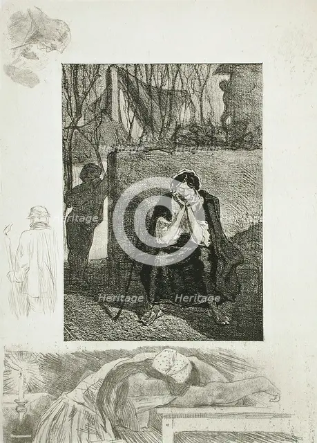 Li sotte Marie-Josèphe, 1891. Creator: Félicien Rops.