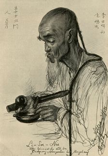 Li-Soe-Nie - man smoking opium, Magalang, Java, 1898. Creator: Christian Wilhelm Allers