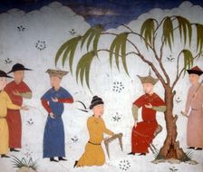 Li-ta-chih and Maksun, present history books to Uljaytu, c14th-15th century