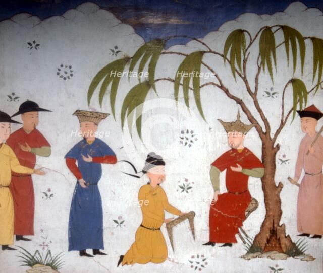 Li-ta-chih and Maksun, present history books to Uljaytu, c14th-15th century. Artist: Unknown.