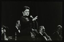 Lita Roza singing with the Ted Heath Orchestra at the Forum Theatre, Hatfield, Hertfordshire, 1983. Artist: Denis Williams