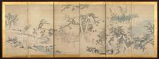 Literary Gathering in the Orchid Pavilion, late 1700s. Creator: Maruyama Okyo (Japanese, 1733-1795)