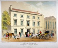 Literary Society building on Borough Road, Southwark, London, 1840. Artist: D McKewan