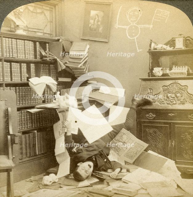 'Literature'.Artist: Underwood & Underwood