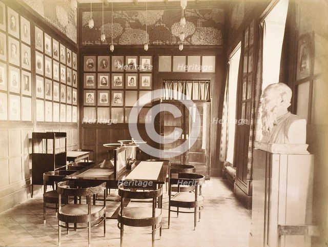 Literature room, House of the Association of Literature and Arts, Russia, 1900s. Artist: Unknown