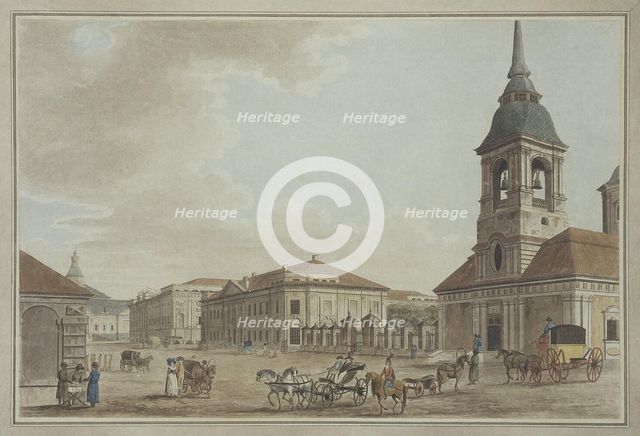 Liteyny Avenue in St. Petersburg, 1790. Artist: Malton, Thomas, the Elder (1726–1801)