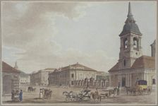 Liteyny Avenue in St. Petersburg, 1790. Artist: Malton, Thomas, the Elder (1726–1801)