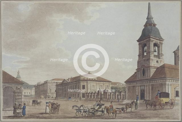 Liteyny Avenue in St. Petersburg, 1790. Artist: Malton, Thomas, the Elder (1726–1801)