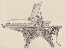 Litho-press 1951. Creator: Shirley Markham