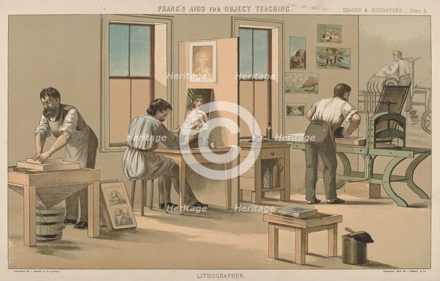 Lithographer, 1874. Creator: Unknown.
