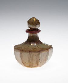 Lithyalin Scent Bottle, Bohemia, c. 1830. Creator: Friedrich Egerman