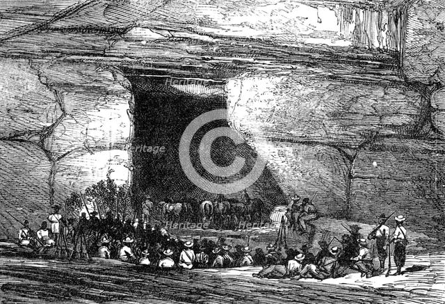 Litlasa's Cave, near Maseru, Basutoland, 1881. Creator: Unknown.