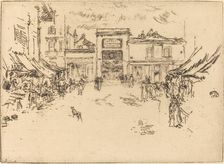Little Market Place, Tours, 1888. Creator: James Abbott McNeill Whistler