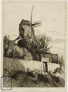 Little Mill at Montmartre, 1842. Creator: Charles Emile Jacque