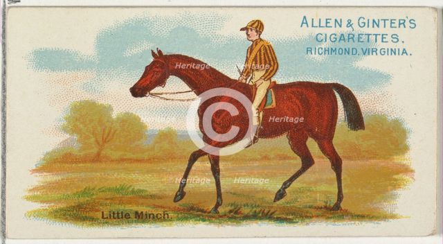 Little Minch, from The World's Racers series (N32) for Allen & Ginter Cigarettes, 1888. Creator: Allen & Ginter.