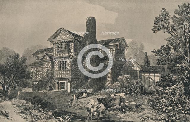 Little Moreton Hall, Cheshire, 1915. Artist: Unknown.