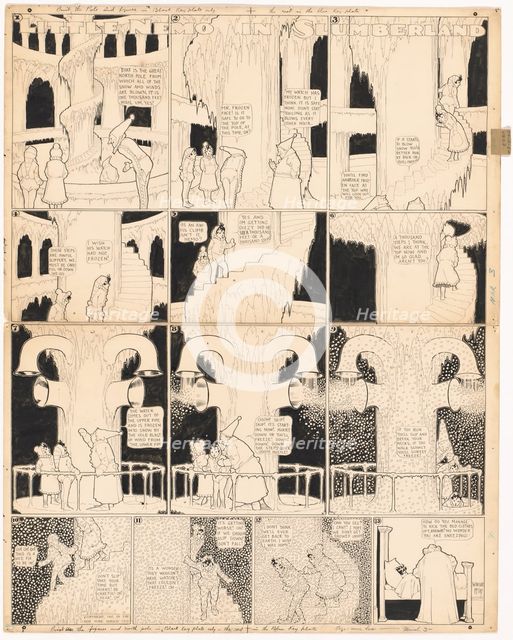 Little Nemo in Slumberland: Climbing the Great North Pole, 1907. Creator: Winsor McCay.