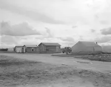 Little Oklahoma, the community that grew out of the need for help in the potato..., CA, 1936. Creator: Dorothea Lange
