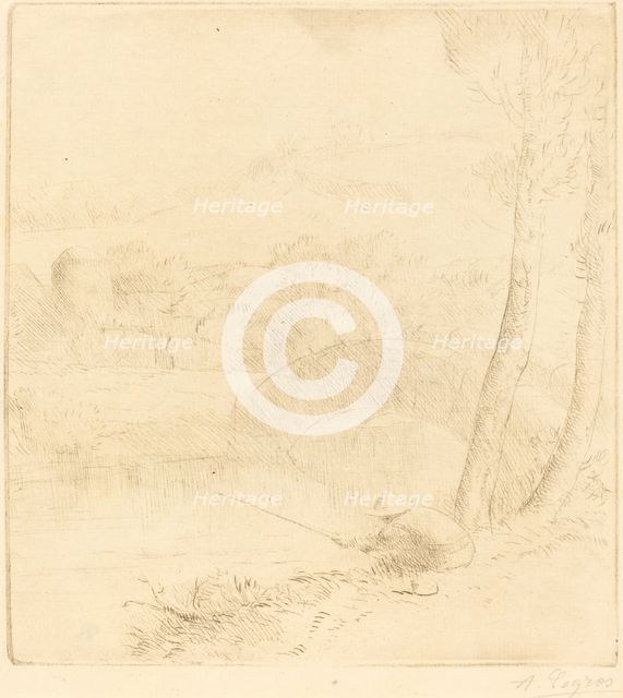 Little Angler (Le petit pecheur a la ligne). Creator: Alphonse Legros.