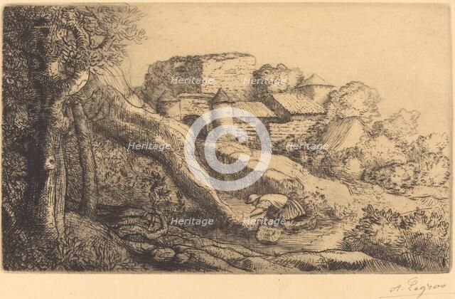 Little Burner of Grass (Le petit bruleur d'herbe). Creator: Alphonse Legros.