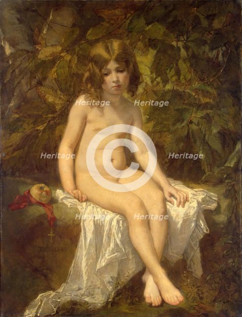 Little Bather, 1849. Creator: Thomas Couture.