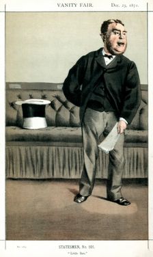 Little Ben George Cavendish-Bentinck, British politician, 1871.Artist: Coide