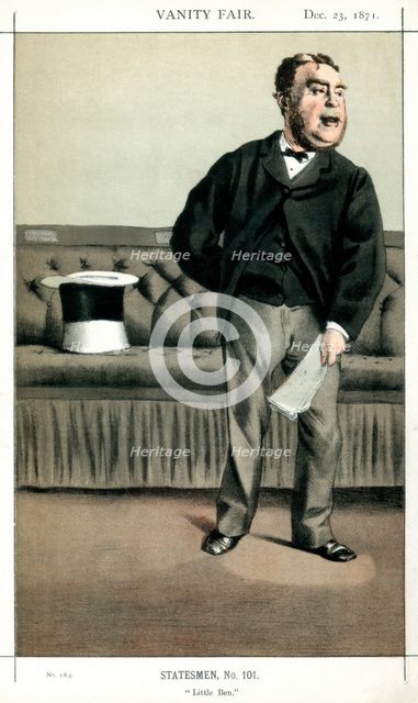 'Little Ben', George Cavendish-Bentinck, British politician, 1871.Artist: Coide