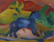 Little Blue Horse (Children's picture), 1912. Creator: Marc, Franz (1880-1916)