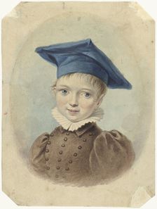Little boy with a blue beret, 1782-1849. Creator: Johannes Hari