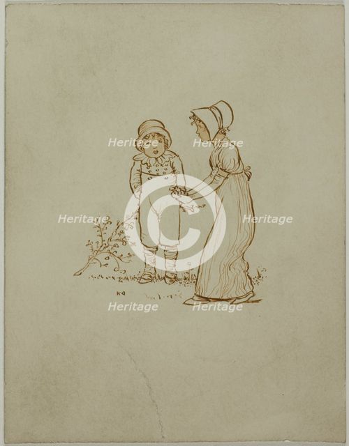 Little Boy and Girl, n.d. Creator: Catherine Greenaway.