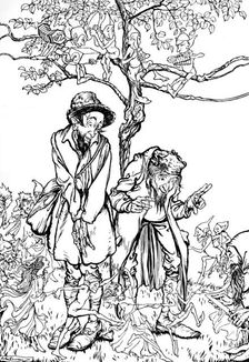 Little Brother and Little Sister 1917, (1923). Artist: Arthur Rackham